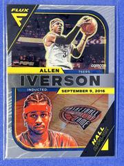 Allen Iverson #4 Basketball Cards 2022 Panini Flux Hall Influx Prices