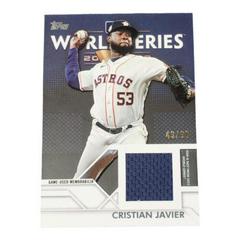 Cristian Javier Baseball Cards 2023 Topps World Series Champion Relics Prices