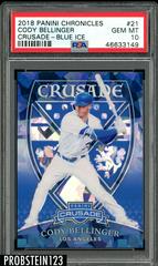 Cody Bellinger [Blue Ice] #21 Baseball Cards 2018 Panini Chronicles Crusade Prices