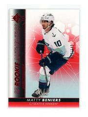 Matty Beniers [Red] Hockey Cards 2022 SP Prices