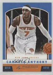 Carmelo Anthony #28 Basketball Cards 2012 Panini Prices