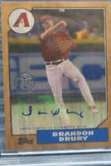 Brandon Drury [Maple Wood] #1987A-BD Baseball Cards 2017 Topps 1987 Autographs Prices