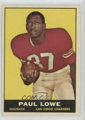 Paul Lowe #167 Football Cards 1961 Topps Prices