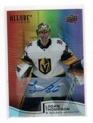 Logan Thompson [Full Autograph] Hockey Cards 2021 Upper Deck Allure Rainbow Prices
