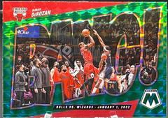 DeMar DeRozan [Green] #10 Basketball Cards 2021 Panini Mosaic Bang Prices