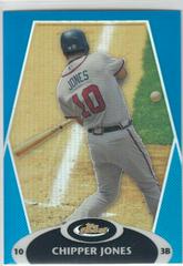 Chipper Jones [Blue Refractor] Baseball Cards 2008 Finest Prices