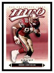 Andre Carter #69 Football Cards 2003 Upper Deck MVP Prices