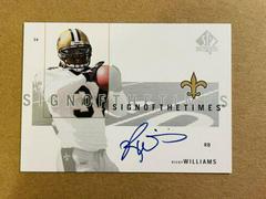 Ricky Williams Football Cards 2001 SP Authentic Sign of the Times Prices