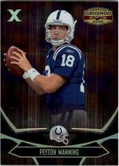 Peyton Manning [Gold Holofoil X's] #42 Football Cards 2008 Panini Donruss Gridiron Gear Prices