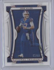 Josh Allen [Jersey Number Red] #1 Football Cards 2022 Panini National Treasures Prices