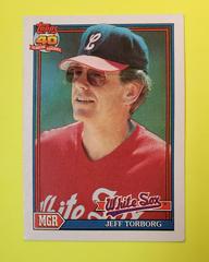 Jeff Torborg Manager #609 Baseball Cards 1991 Topps Tiffany Prices