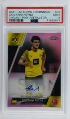 Giovanni Reyna [Pink Wave] Soccer Cards 2021 Topps Chrome Bundesliga Autographs Prices