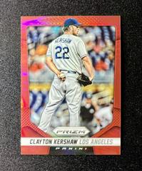 Clayton Kershaw [Red Prizm] #99 Baseball Cards 2014 Panini Prizm Prices