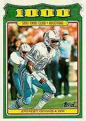 Ernest Givins #11 Football Cards 1988 Topps 1000 Yard Club Prices