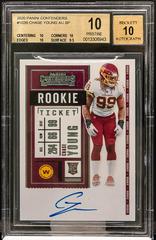 Chase Young [Autograph Clear] Football Cards 2020 Panini Contenders Prices