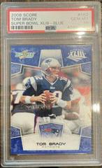 Tom Brady [Super Bowl XLIII Blue] Football Cards 2008 Panini Score Prices