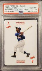 Hank Aaron [Ace of Cleats] Baseball Cards 2019 Topps 52 Card Baseball Game Prices