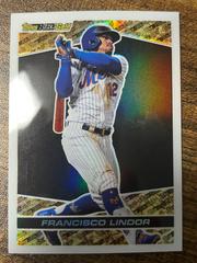 Francisco Lindor Baseball Cards 2021 Topps Chrome Update Black Gold Prices