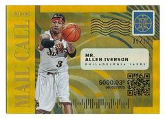 Allen Iverson [Gold] #18 Basketball Cards 2021 Panini Illusions Mail Call Prices