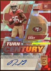 Danny Gray [Red] #TC-33 Football Cards 2022 Panini Donruss Elite Turn of the Century Autographs Prices