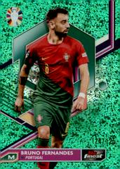 Bruno Fernandes [Green Speckle Refractor] #65 Soccer Cards 2023 Topps Finest Road to UEFA EURO Prices