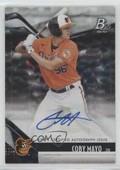 Coby Mayo [Ice Pattern Autograph] #TOP-81 Baseball Cards 2021 Bowman Platinum Top Prospects Prices