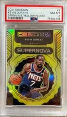Kevin Durant [Yellow Flood] Basketball Cards 2021 Panini Obsidian Supernova Prices