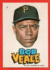 Bob Veale #23 Baseball Cards 1967 Topps Pirates Stickers Prices