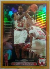 Scottie Pippen [Gold Refractor] Basketball Cards 2003 Topps Chrome Prices