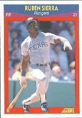 Ruben Sierra Baseball Cards 1990 Score Superstars Prices