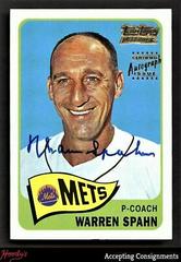 Warren Spahn Baseball Cards 2001 Topps Team Legends Autograph Prices