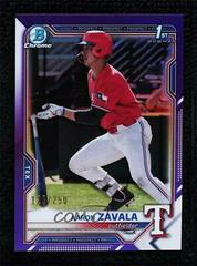 Aaron Zavala [Purple Refractor] #BDC-101 Baseball Cards 2021 Bowman Draft Chrome Prices