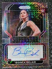 Bianca Belair [Mojo Prizm] #SA-BBL Wrestling Cards 2022 Panini Prizm WWE Superstar Autographs Prices