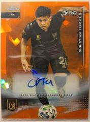 Christian Torres [Autograph Orange Refractor] Soccer Cards 2021 Topps Chrome MLS Prices