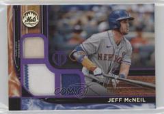Jeff McNeil [Purple] #TTR-JMC Baseball Cards 2022 Topps Tribute Triple Relics Prices