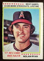 Nolan Ryan [Record Breaker] Baseball Cards 1978 O Pee Chee Prices