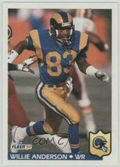 Willie Anderson Football Cards 1992 Fleer Prices