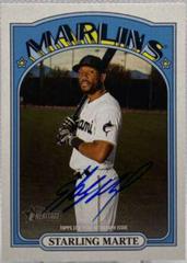 Starling Marte Real One Autographs #ROA-SM Baseball Cards 2021 Topps Heritage Real One Autographs Prices