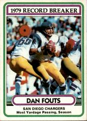 Dan Fouts [Record Breaker] Football Cards 1980 Topps Prices