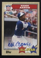 Hank Aaron Baseball Cards 2017 Topps 1987 Autographs Prices