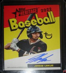 Jordan Lawlar #73PC-JL Baseball Cards 2022 Topps Heritage Minor League 1973 Pack Cover Autographs Prices