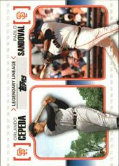 Orlando Cepeda, Pablo Sandoval Baseball Cards 2010 Topps Legendary Lineage Prices