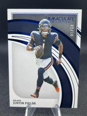 Justin Fields [Blue] #19 Football Cards 2022 Panini Immaculate Collection Prices