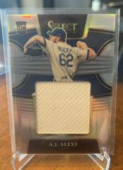 A. J. Alexy [Holo] #RJS-AX Baseball Cards 2022 Panini Select Rookie Jumbo Swatch Prices