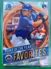 Andres Gimenez [Atomic Refractor] #RRY-AG Baseball Cards 2021 Bowman Chrome Rookie of the Year Favorites Prices