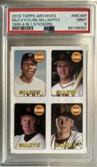 Buster Posey, Matt Williams, Will Clark, Willie McCovey Baseball Cards 2013 Topps Archives 1969 4 in 1 Stickers Prices