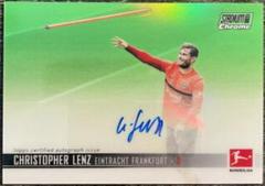 Christopher Lenz [Neon Green Refractor] #CAC-CL Soccer Cards 2021 Stadium Club Chrome Bundesliga Autographs Prices