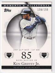 Ken Griffey Jr. [138 RBI] #46 Baseball Cards 2007 Topps Moments & Milestones Prices