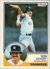 Ron Guidry #104 Baseball Cards 1983 O Pee Chee Prices