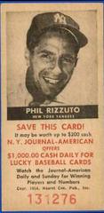 Phil Rizzuto Baseball Cards 1954 NY Journal American Prices